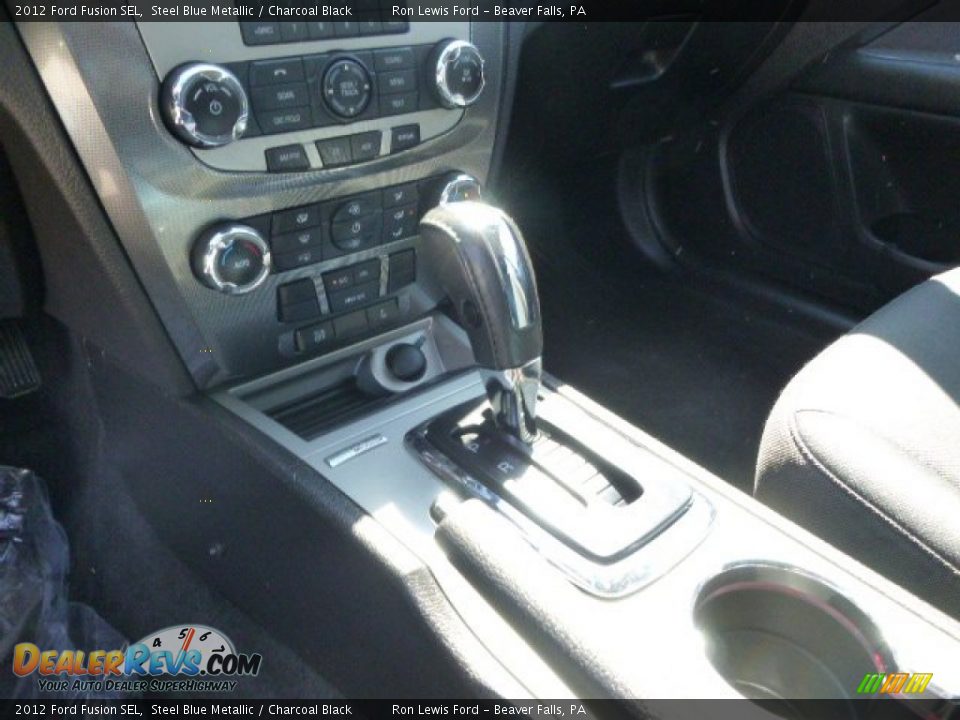 2012 Ford Fusion SEL Steel Blue Metallic / Charcoal Black Photo #17