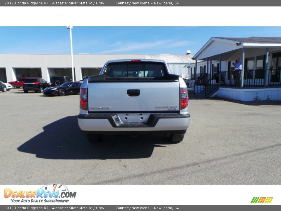 2012 Honda Ridgeline RT Alabaster Silver Metallic / Gray Photo #5