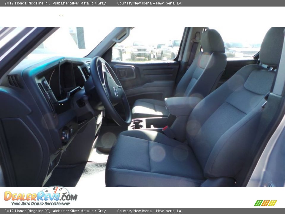 2012 Honda Ridgeline RT Alabaster Silver Metallic / Gray Photo #14