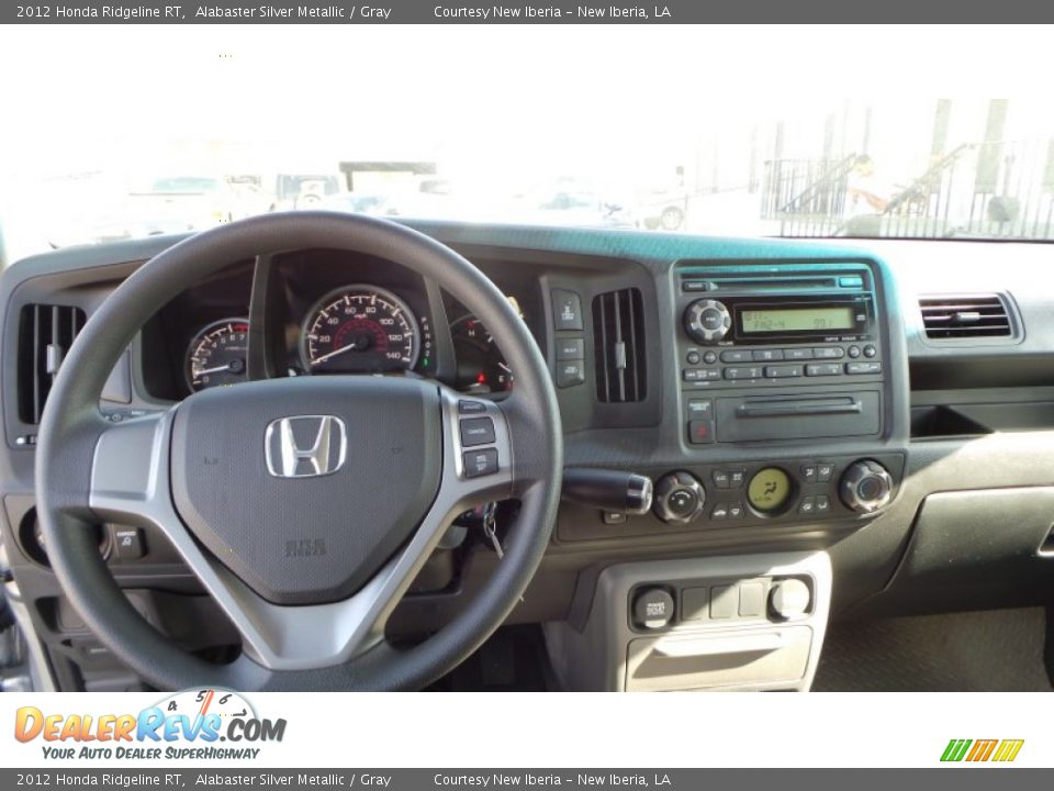 2012 Honda Ridgeline RT Alabaster Silver Metallic / Gray Photo #24