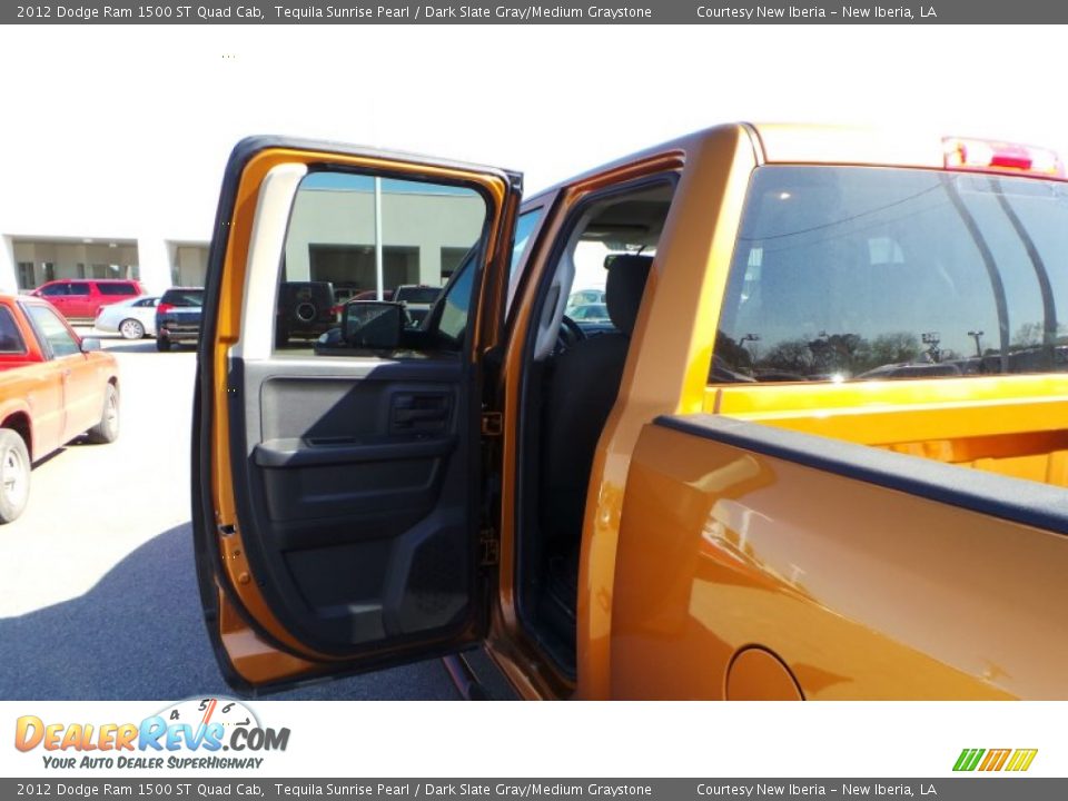 2012 Dodge Ram 1500 ST Quad Cab Tequila Sunrise Pearl / Dark Slate Gray/Medium Graystone Photo #9