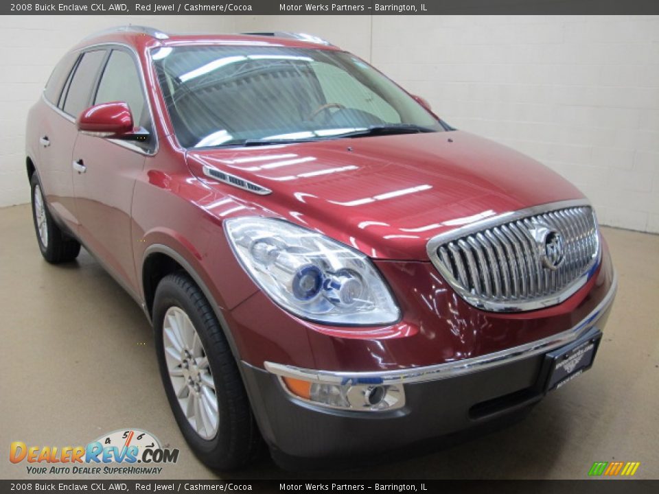 2008 Buick Enclave CXL AWD Red Jewel / Cashmere/Cocoa Photo #1