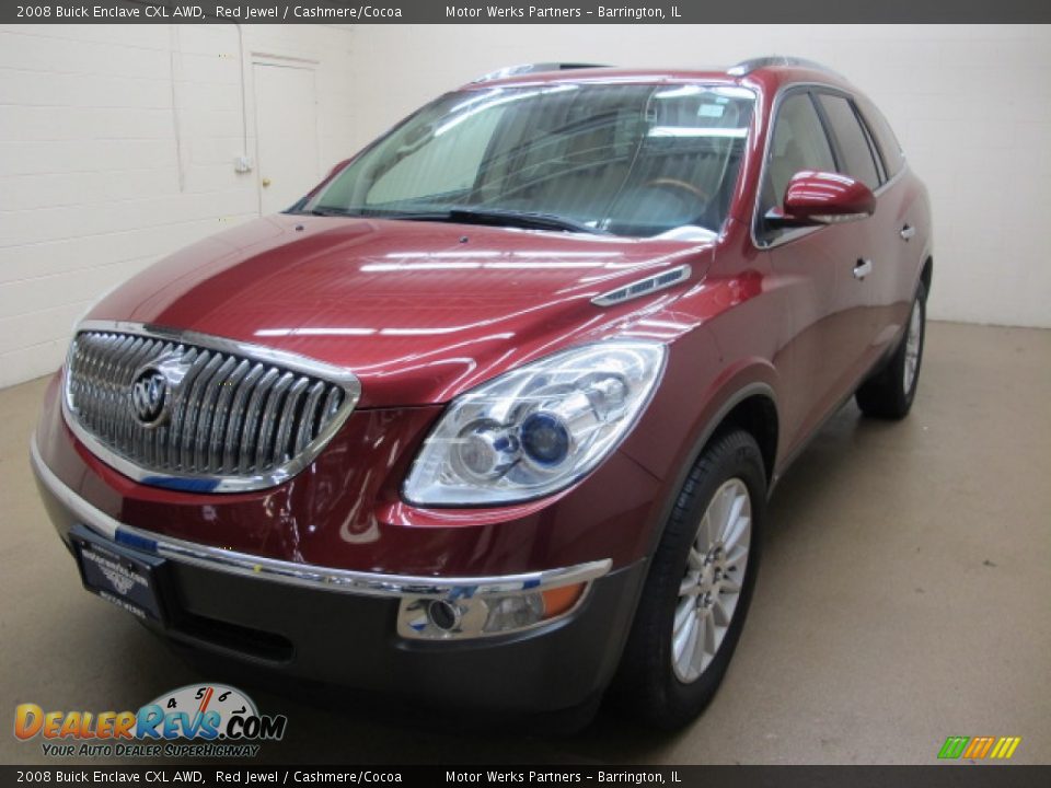 2008 Buick Enclave CXL AWD Red Jewel / Cashmere/Cocoa Photo #4
