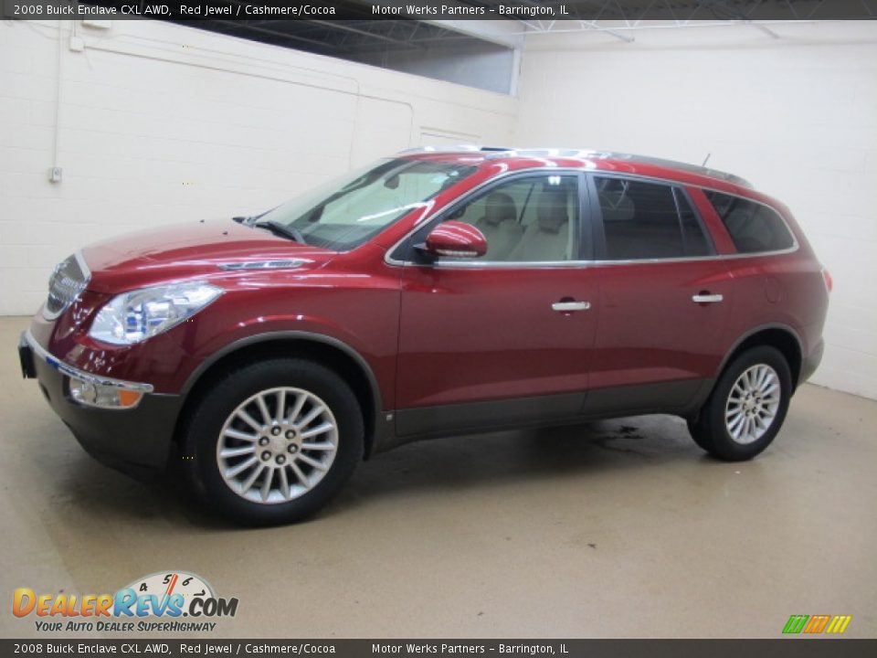 2008 Buick Enclave CXL AWD Red Jewel / Cashmere/Cocoa Photo #5