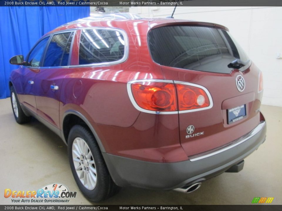 2008 Buick Enclave CXL AWD Red Jewel / Cashmere/Cocoa Photo #6
