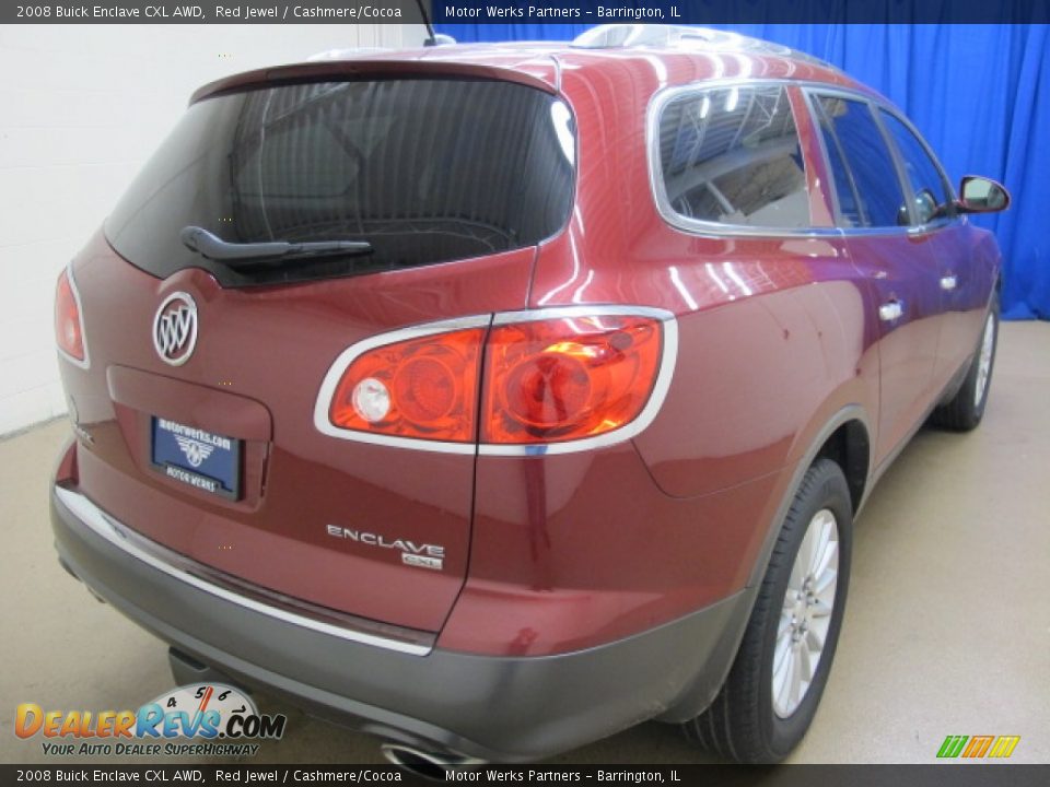 2008 Buick Enclave CXL AWD Red Jewel / Cashmere/Cocoa Photo #9