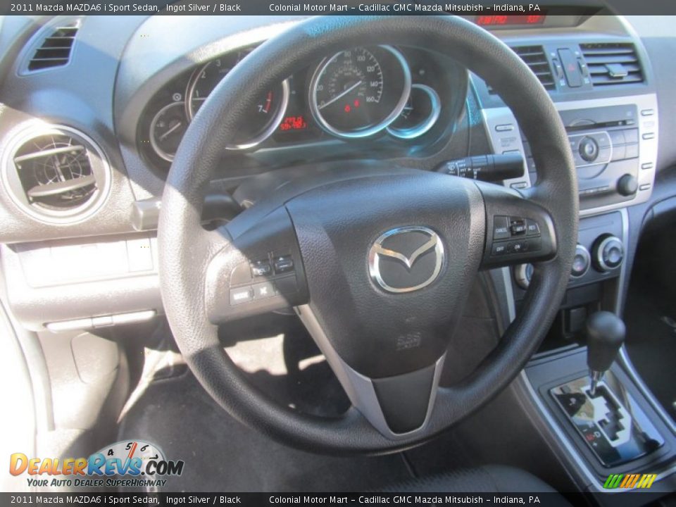 2011 Mazda MAZDA6 i Sport Sedan Ingot Silver / Black Photo #15