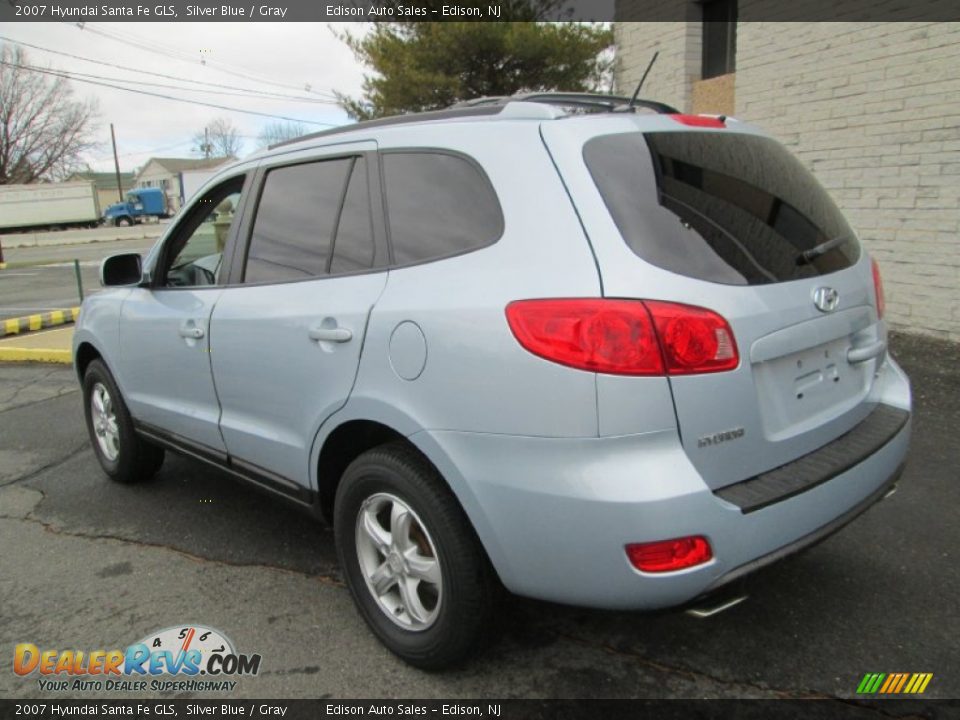2007 Hyundai Santa Fe GLS Silver Blue / Gray Photo #5