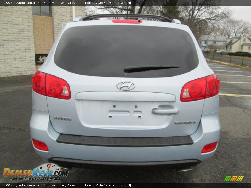 2007 Hyundai Santa Fe GLS Silver Blue / Gray Photo #6