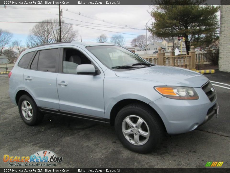 2007 Hyundai Santa Fe GLS Silver Blue / Gray Photo #10