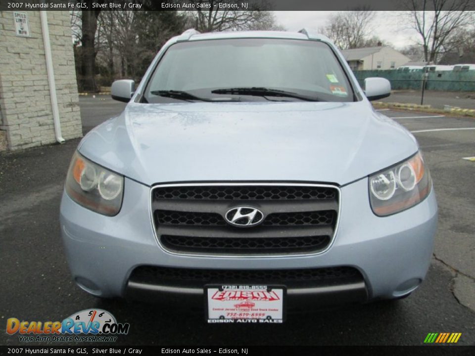 2007 Hyundai Santa Fe GLS Silver Blue / Gray Photo #12
