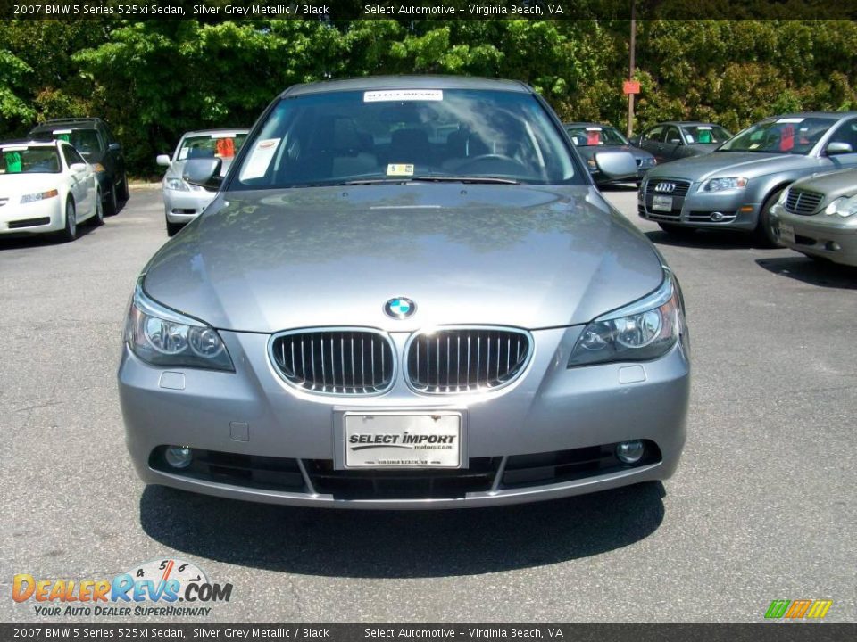 2007 BMW 5 Series 525xi Sedan Silver Grey Metallic / Black Photo #3