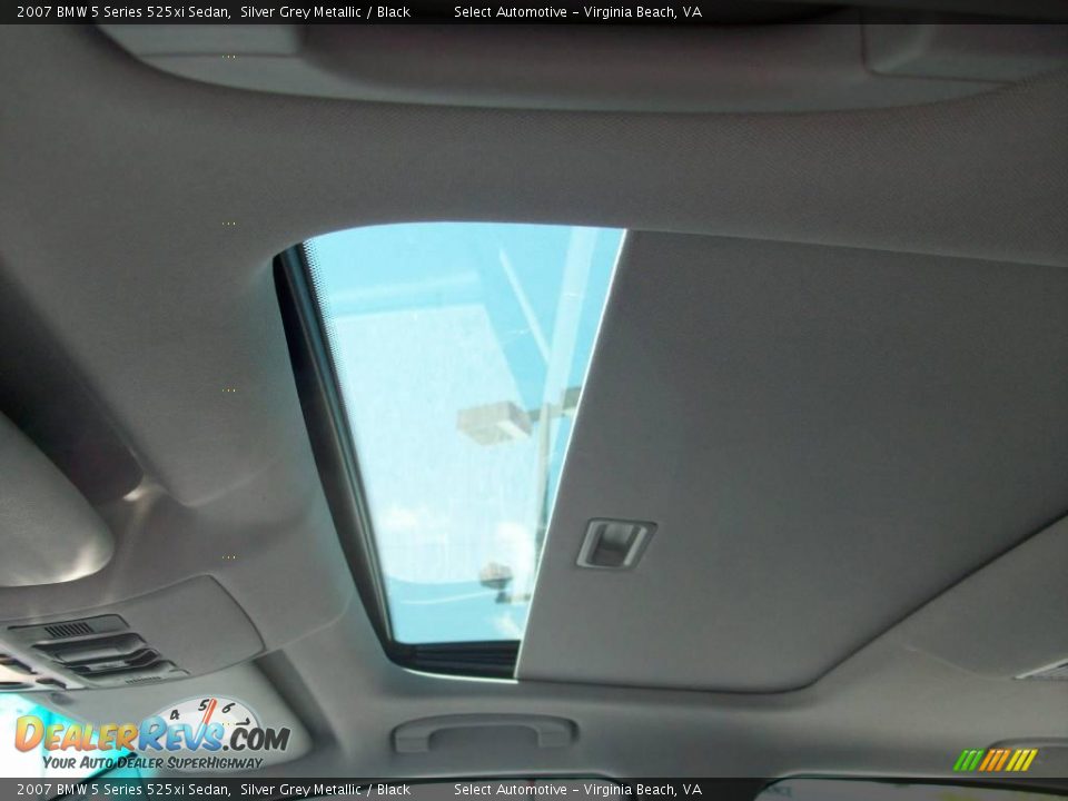 2007 BMW 5 Series 525xi Sedan Silver Grey Metallic / Black Photo #13