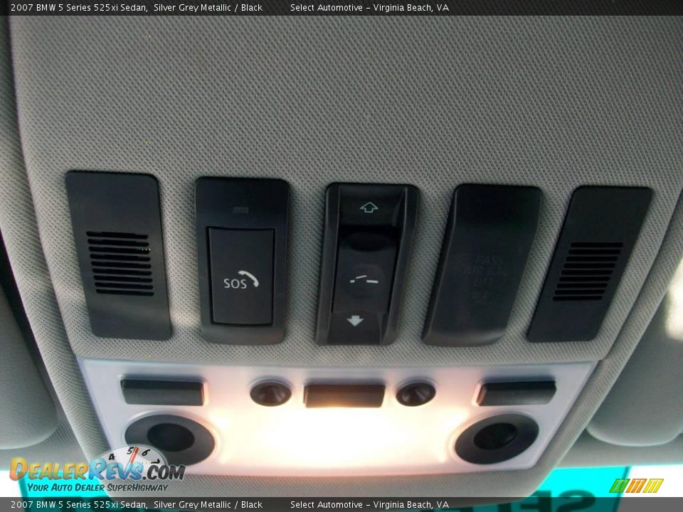 2007 BMW 5 Series 525xi Sedan Silver Grey Metallic / Black Photo #14