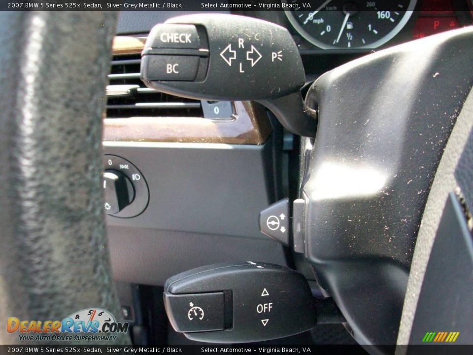 2007 BMW 5 Series 525xi Sedan Silver Grey Metallic / Black Photo #25
