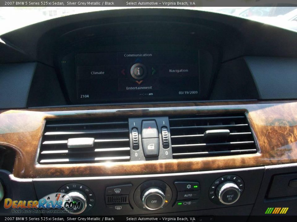 2007 BMW 5 Series 525xi Sedan Silver Grey Metallic / Black Photo #32