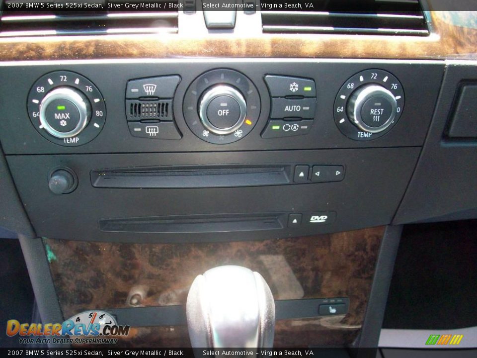 2007 BMW 5 Series 525xi Sedan Silver Grey Metallic / Black Photo #33