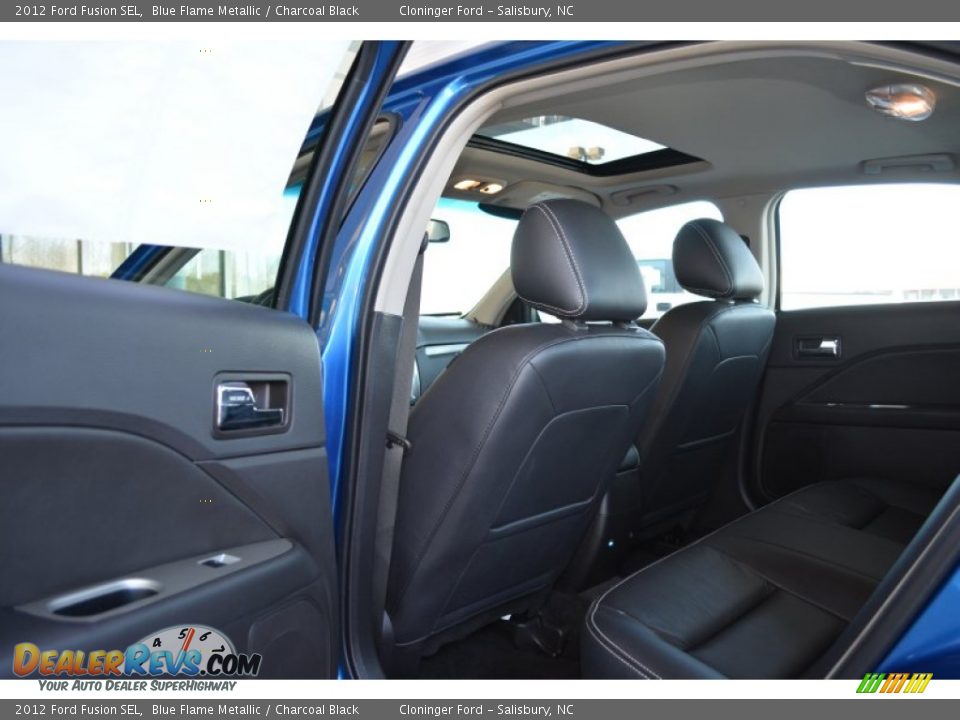 2012 Ford Fusion SEL Blue Flame Metallic / Charcoal Black Photo #11