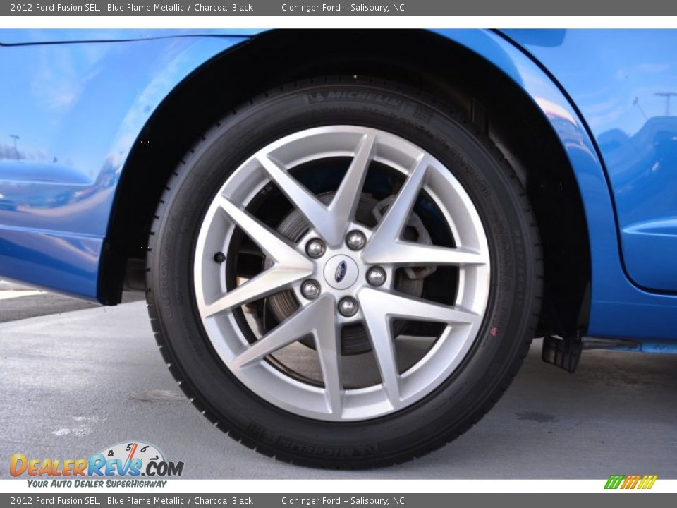 2012 Ford Fusion SEL Blue Flame Metallic / Charcoal Black Photo #17