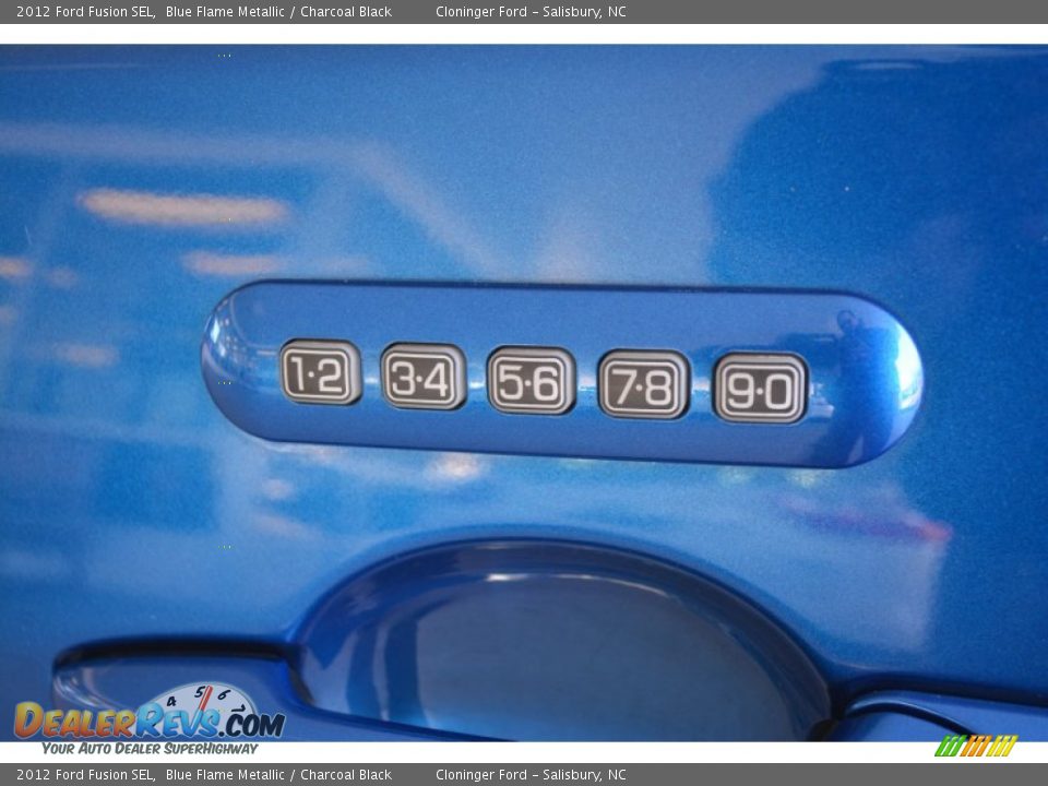 2012 Ford Fusion SEL Blue Flame Metallic / Charcoal Black Photo #19