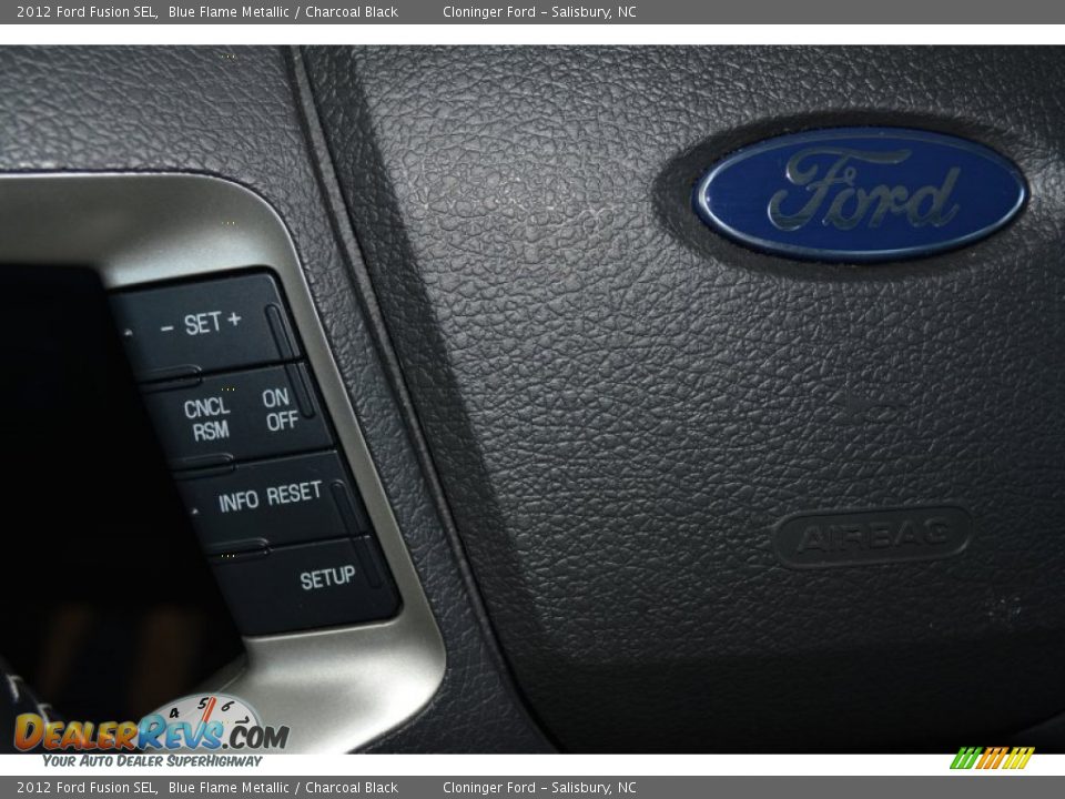 2012 Ford Fusion SEL Blue Flame Metallic / Charcoal Black Photo #26
