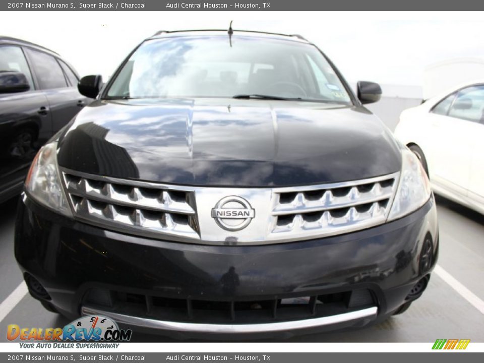 2007 Nissan Murano S Super Black / Charcoal Photo #2
