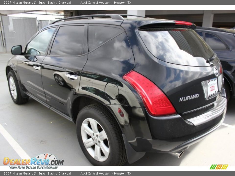 2007 Nissan Murano S Super Black / Charcoal Photo #4