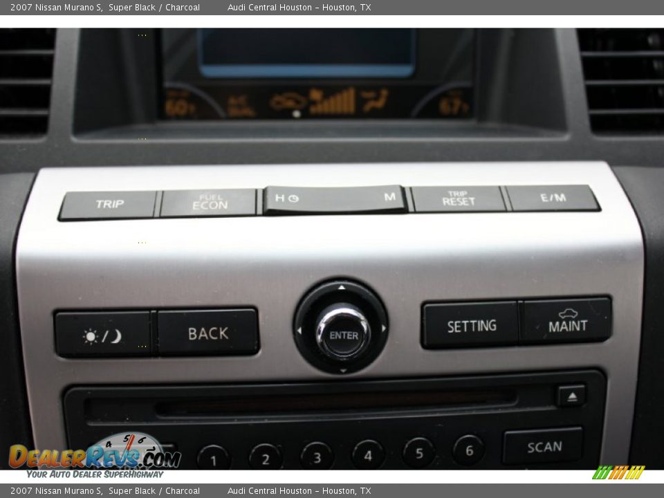 2007 Nissan Murano S Super Black / Charcoal Photo #15