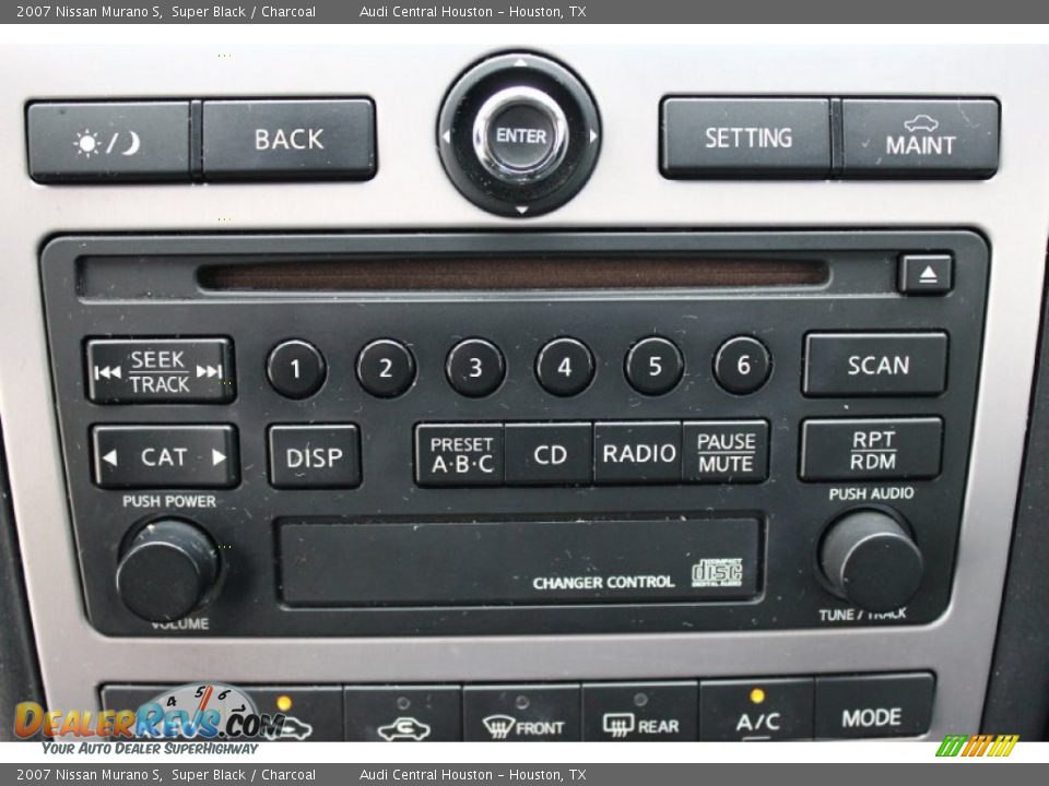 2007 Nissan Murano S Super Black / Charcoal Photo #16