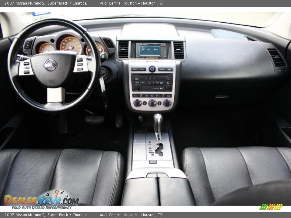 2007 Nissan Murano S Super Black / Charcoal Photo #24