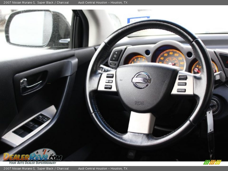 2007 Nissan Murano S Super Black / Charcoal Photo #25