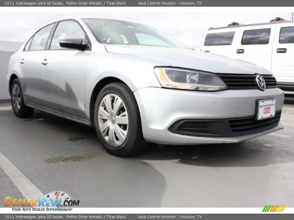 2011 Volkswagen Jetta SE Sedan Reflex Silver Metallic / Titan Black Photo #1