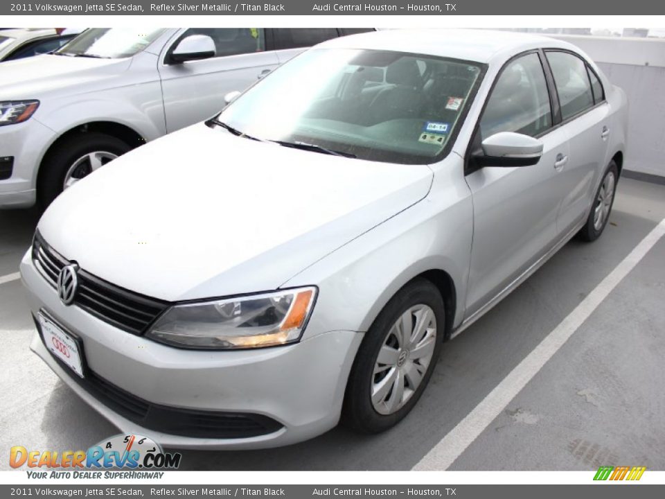 2011 Volkswagen Jetta SE Sedan Reflex Silver Metallic / Titan Black Photo #3