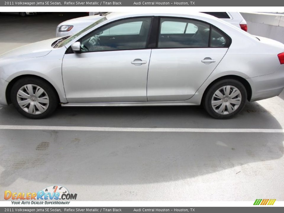 2011 Volkswagen Jetta SE Sedan Reflex Silver Metallic / Titan Black Photo #4