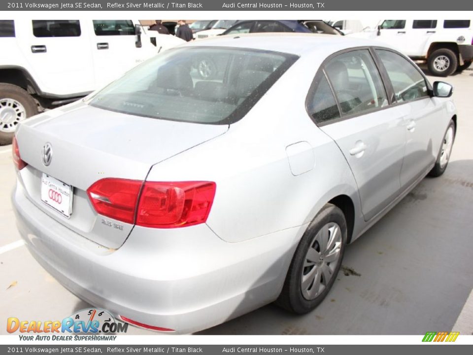 2011 Volkswagen Jetta SE Sedan Reflex Silver Metallic / Titan Black Photo #7