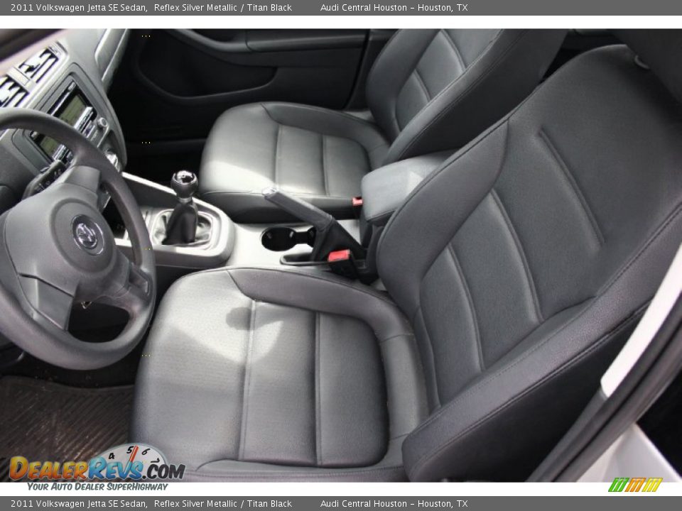 2011 Volkswagen Jetta SE Sedan Reflex Silver Metallic / Titan Black Photo #11