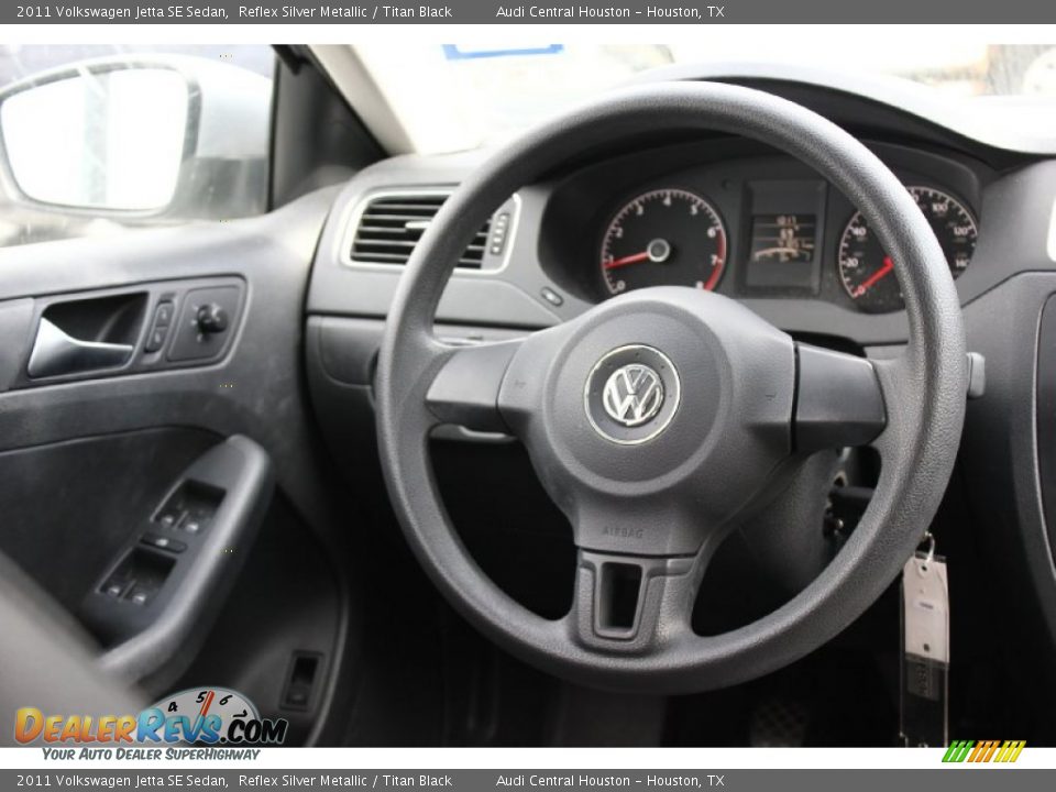 2011 Volkswagen Jetta SE Sedan Reflex Silver Metallic / Titan Black Photo #23