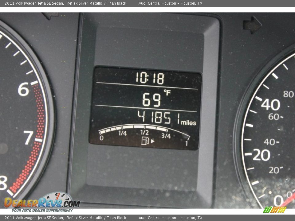 2011 Volkswagen Jetta SE Sedan Reflex Silver Metallic / Titan Black Photo #25