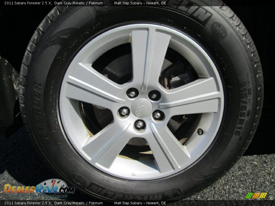 2011 Subaru Forester 2.5 X Dark Gray Metallic / Platinum Photo #21