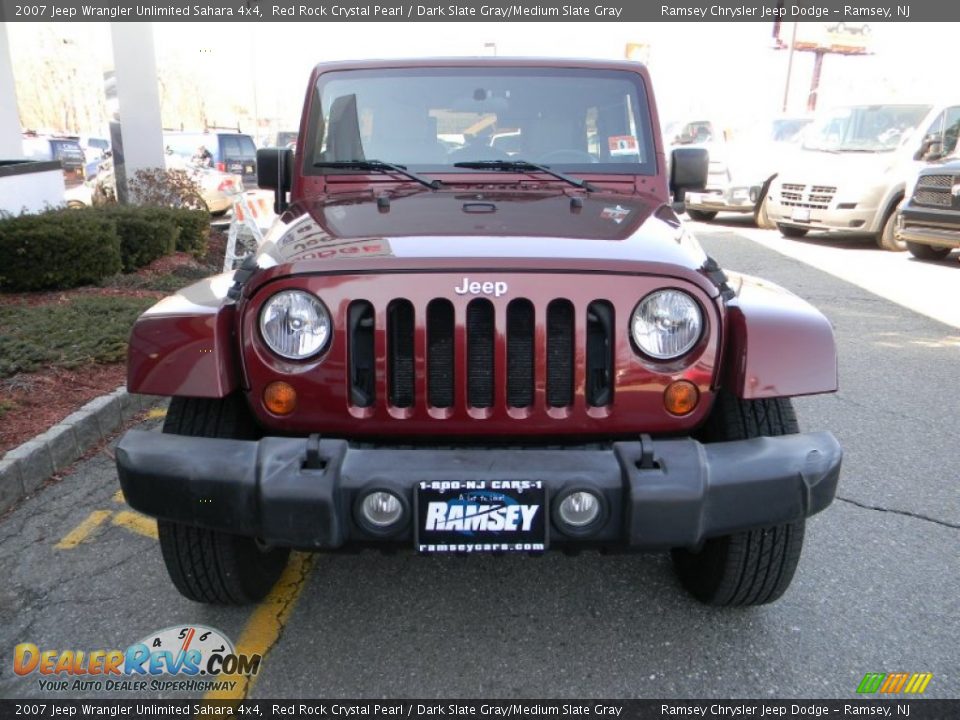 2007 Jeep Wrangler Unlimited Sahara 4x4 Red Rock Crystal Pearl / Dark Slate Gray/Medium Slate Gray Photo #2