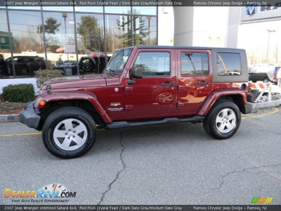 Red Rock Crystal Pearl 2007 Jeep Wrangler Unlimited Sahara 4x4 Photo #9