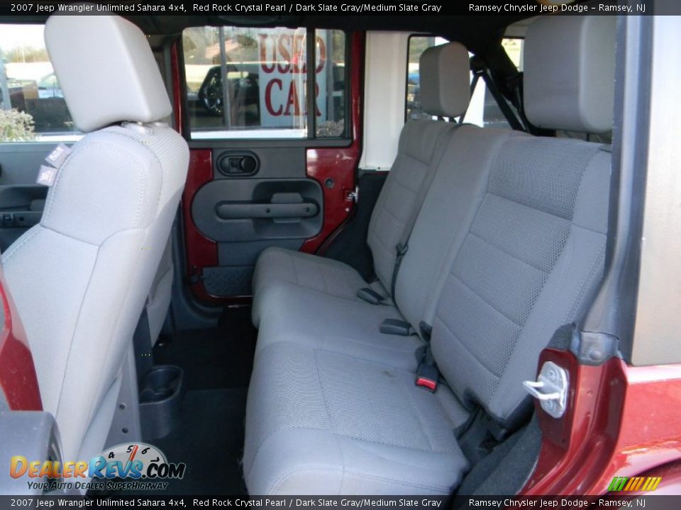 2007 Jeep Wrangler Unlimited Sahara 4x4 Red Rock Crystal Pearl / Dark Slate Gray/Medium Slate Gray Photo #10