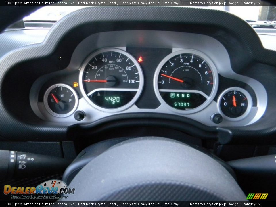 2007 Jeep Wrangler Unlimited Sahara 4x4 Red Rock Crystal Pearl / Dark Slate Gray/Medium Slate Gray Photo #13