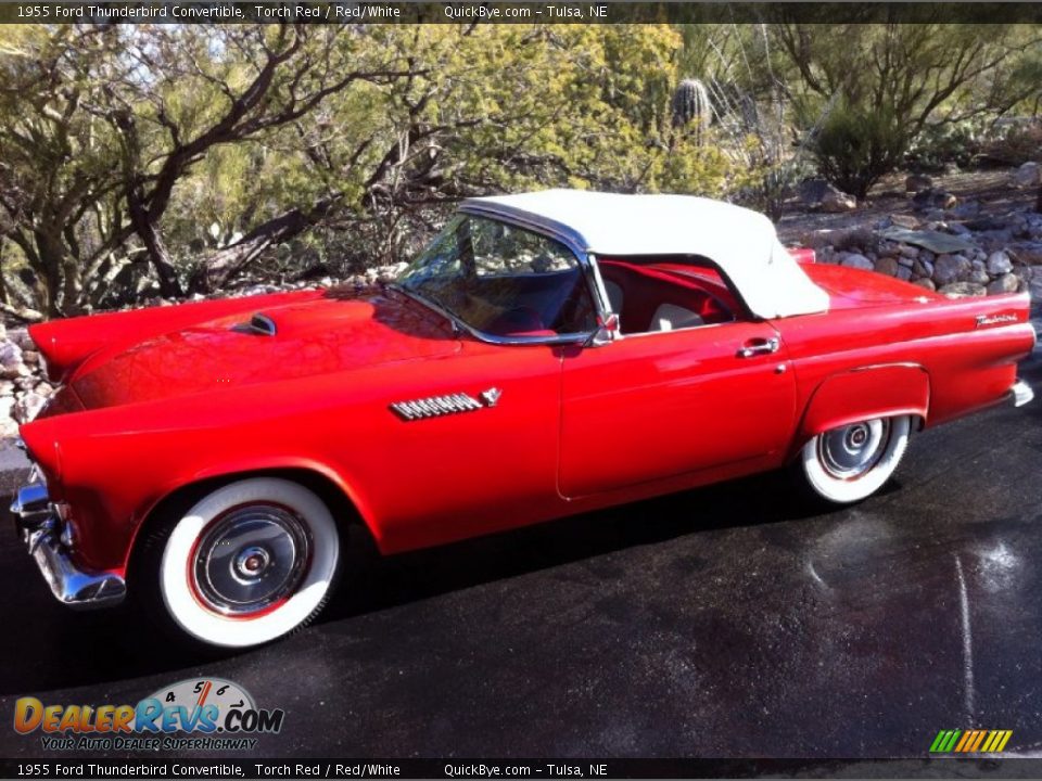 Torch Red 1955 Ford Thunderbird Convertible Photo #1