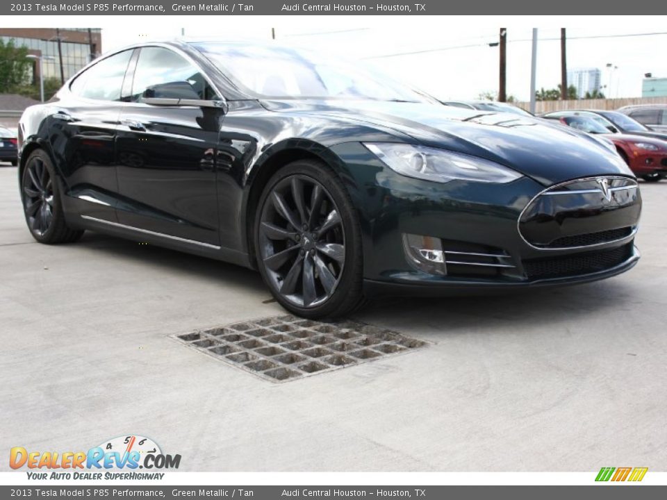 Front 3/4 View of 2013 Tesla Model S P85 Performance Photo #1