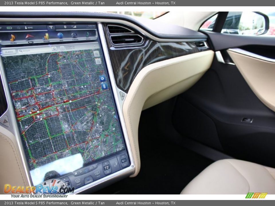 Dashboard of 2013 Tesla Model S P85 Performance Photo #17