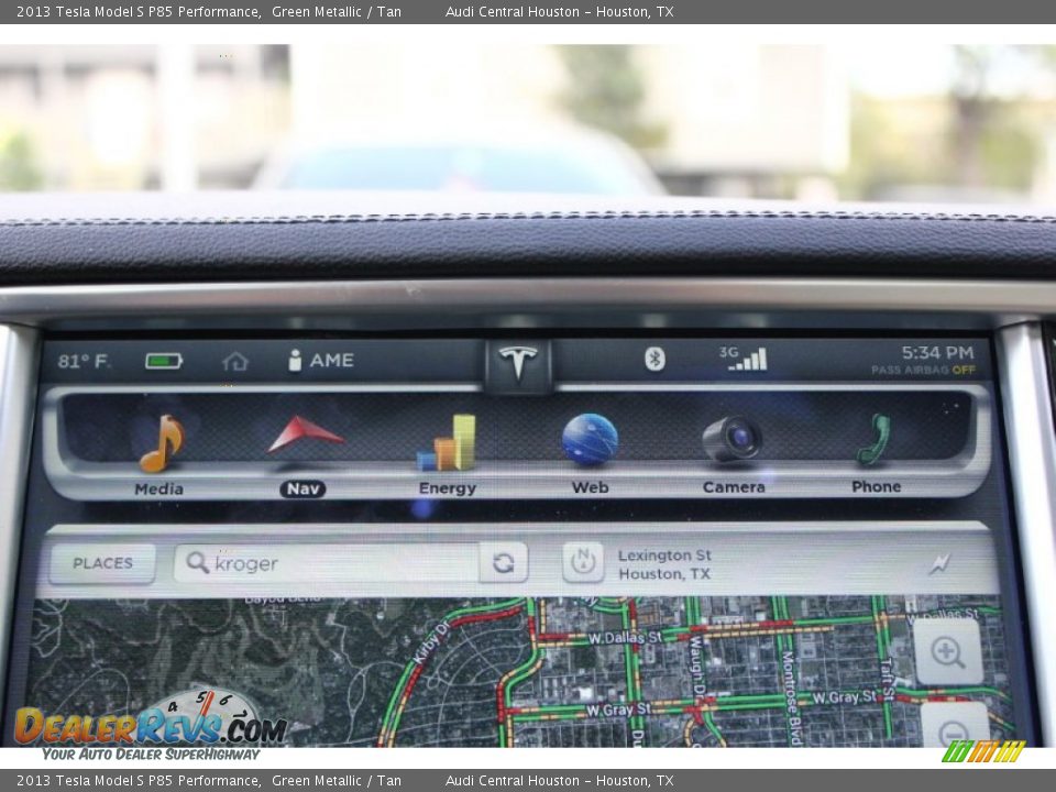 Controls of 2013 Tesla Model S P85 Performance Photo #19