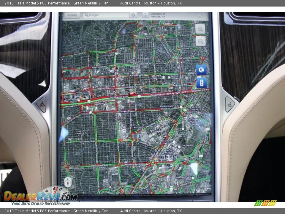 Navigation of 2013 Tesla Model S P85 Performance Photo #20