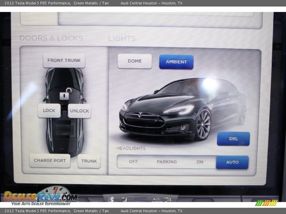 Controls of 2013 Tesla Model S P85 Performance Photo #34