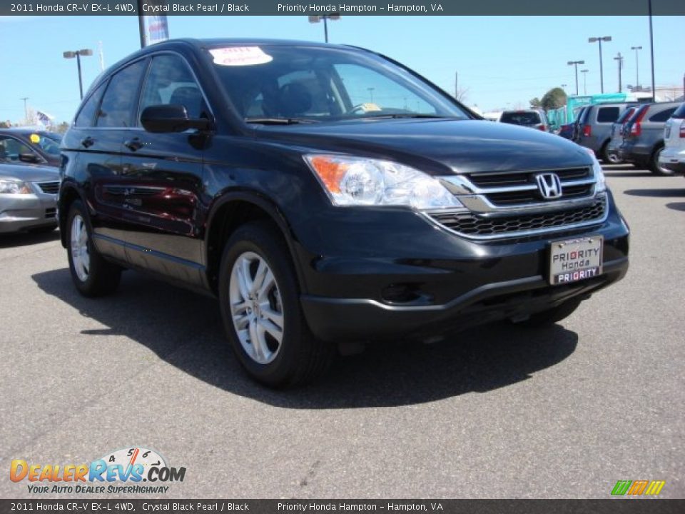 2011 Honda CR-V EX-L 4WD Crystal Black Pearl / Black Photo #1